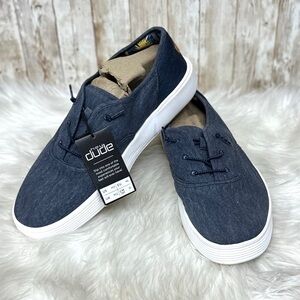 Hey Dude Conway Craft Linen Blue Sneakers NWT [S3178]